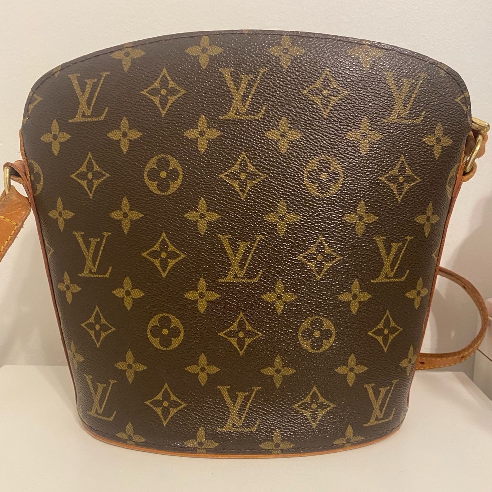 Louis Vuitton Drouot Crossbody Bag in classic LV monogram